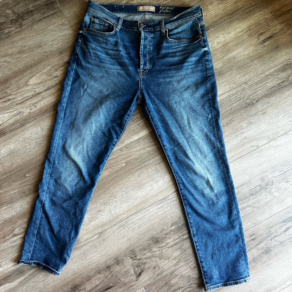 7 For All Mankind High Rise Women Jeans - Blue